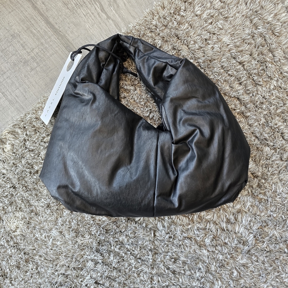 Kassl Editions Anchor Small Oil Coated Hobo Bag